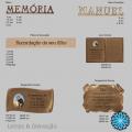 letras para livros cemitério, placas gravadas metal pergaminhos metal